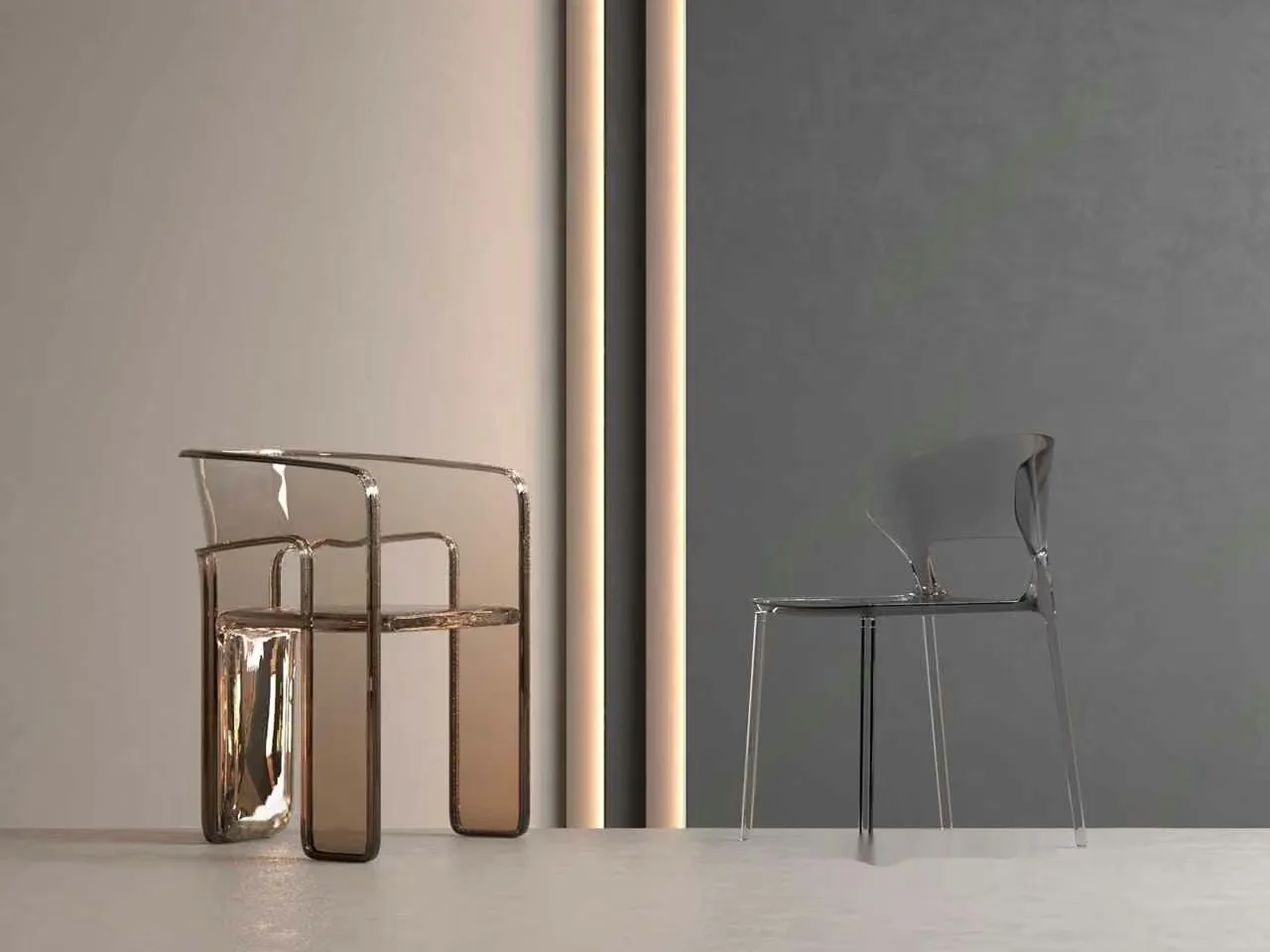 Transparent Chairs 3D Model – 11775 – VRAY Render