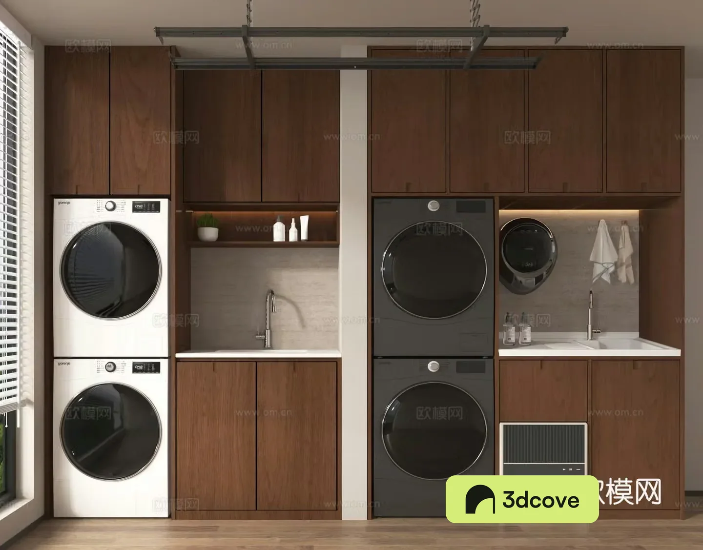 Washing cabinet wall-mounted washing machine drying machine