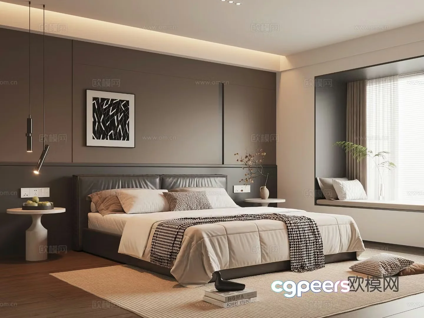 Italian home bedroom 3d model