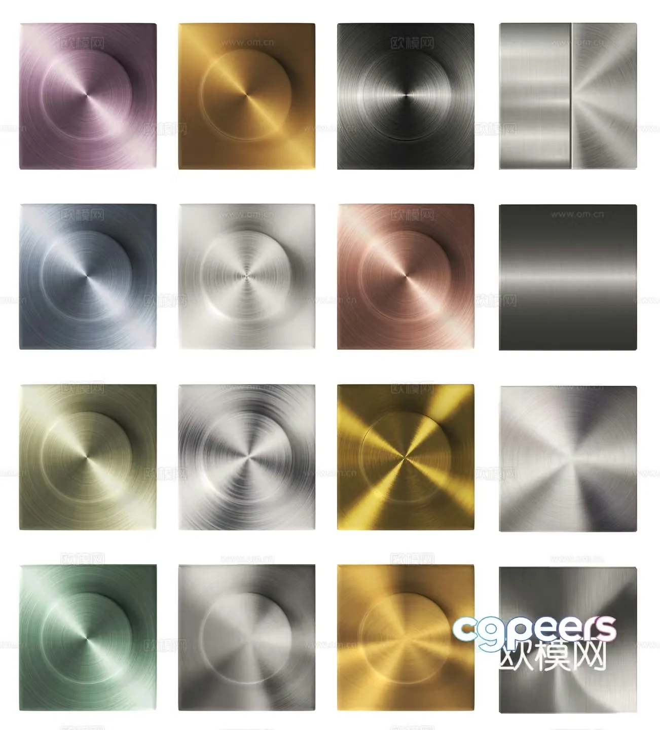 Modern metal brushed stainless steel 3d model
