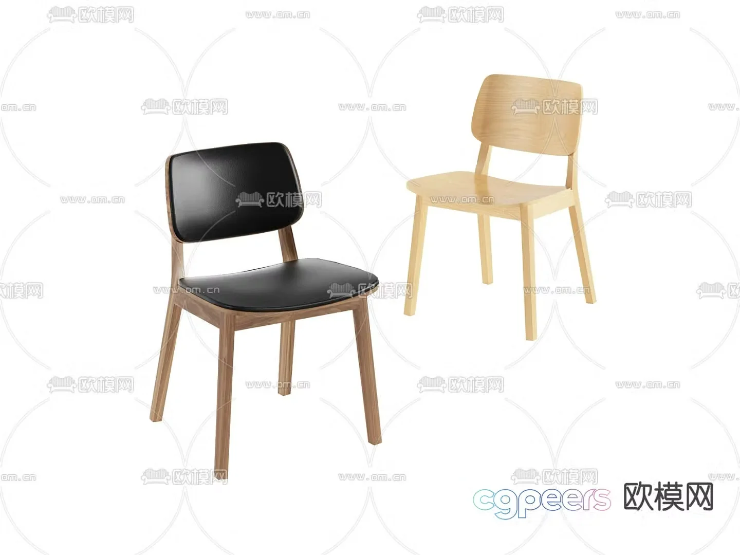 Modern chair Dining chair 3d model