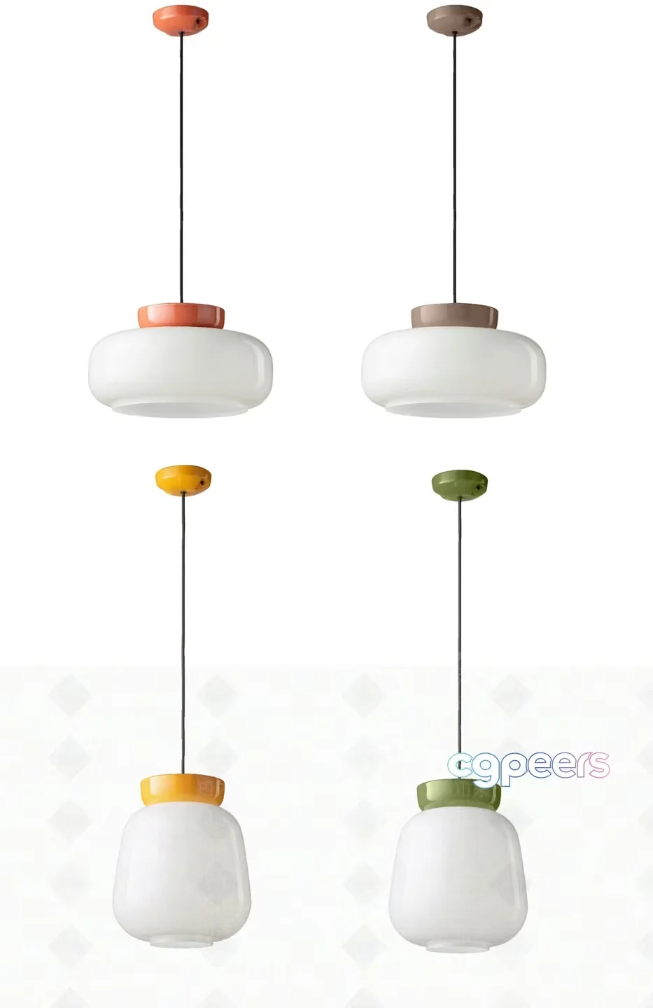 Glass Pendant Lights 3D Model – 18864 – VRAY Render