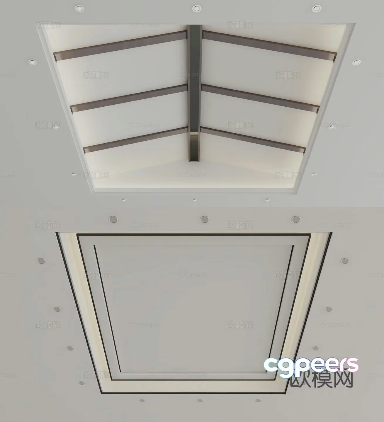 New Chinese style ceiling 3D model