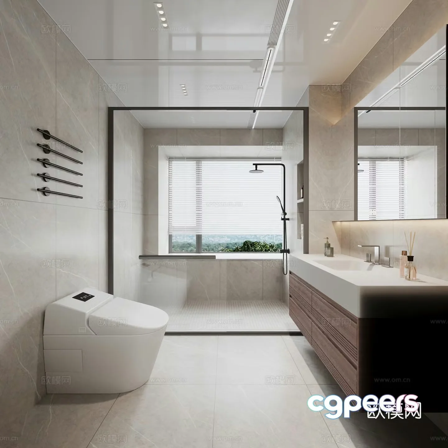 Modern bathroom 3d model