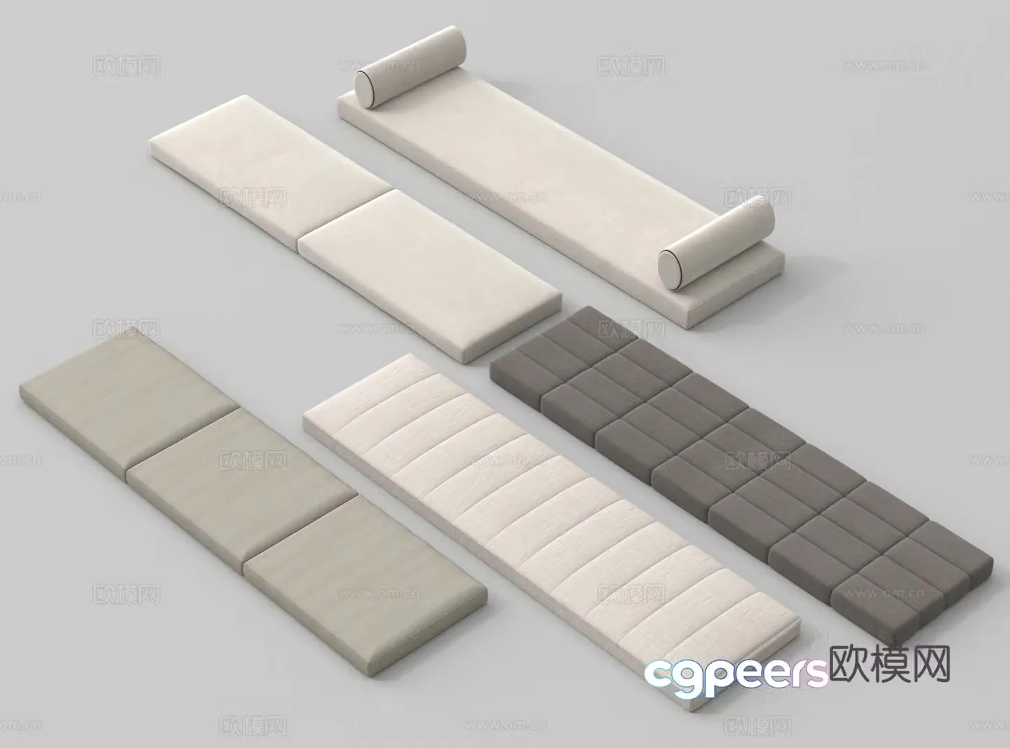 Cushion cushion bay window cushion 3d model