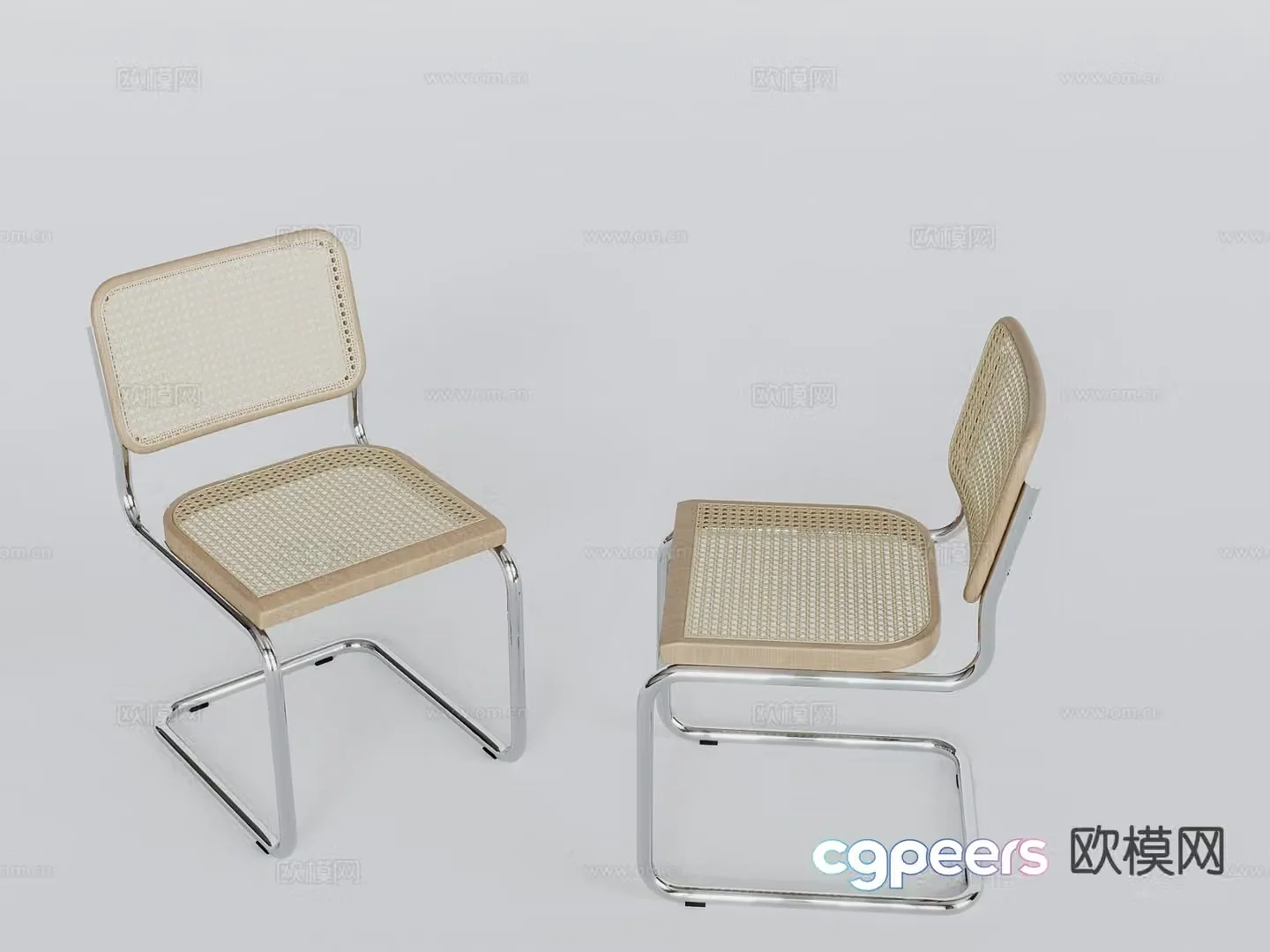 Wabi-sabi chair dining chair 3d model
