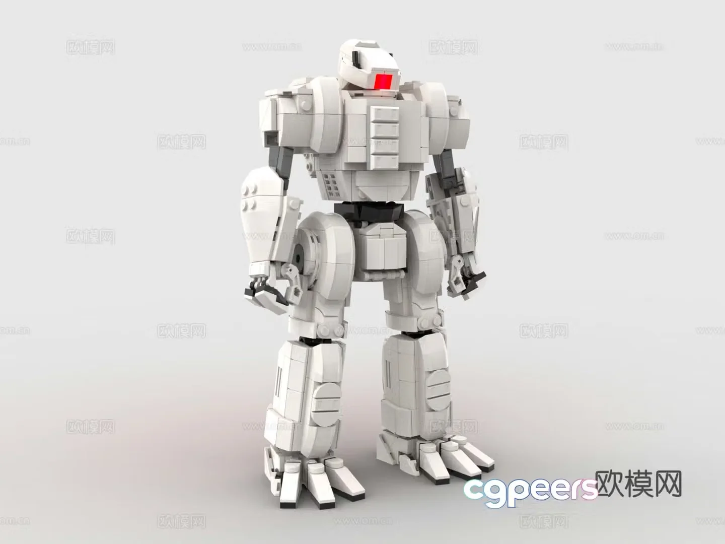 Lego LEGO toys building blocks gundam robot battle robot 3d model