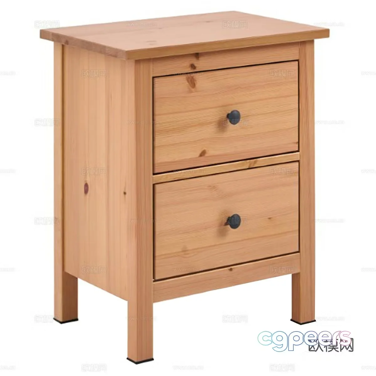 Nordic simple bedside table bedside table simple bedside table decorative cabinet 3d model
