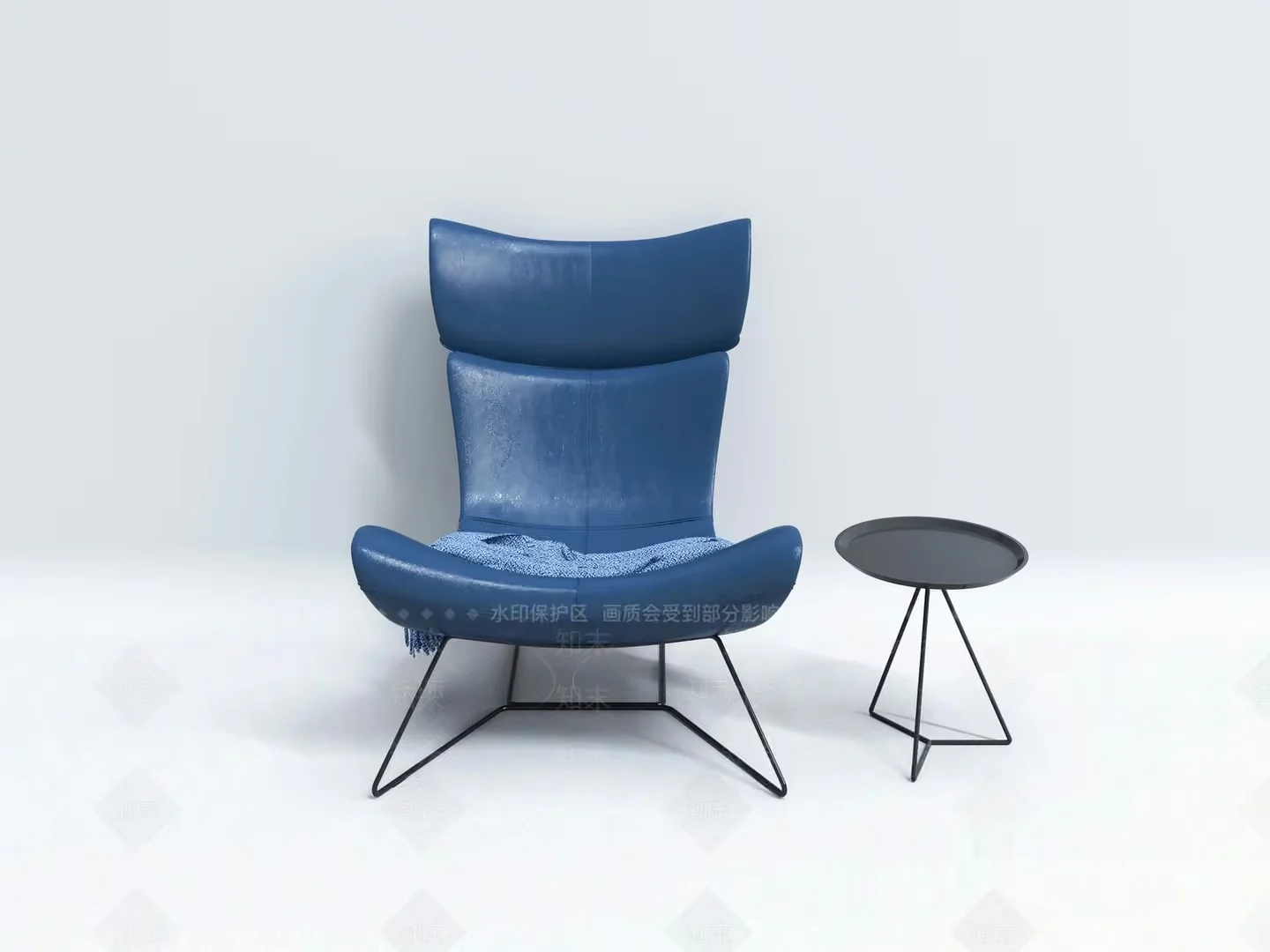 Modern Blue Chair 3D Model – 19143 – VRAY Render