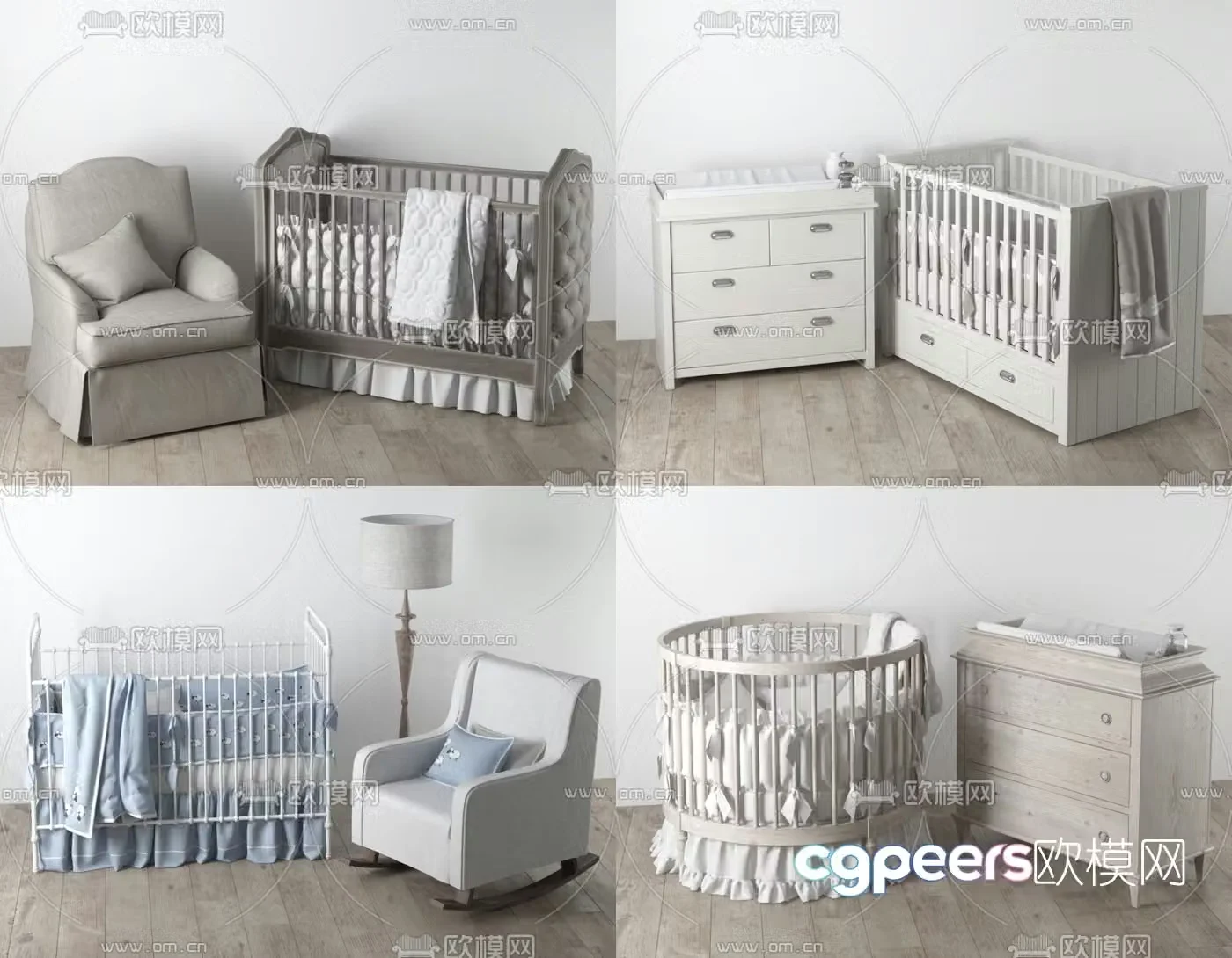 Nordic crib 3d model