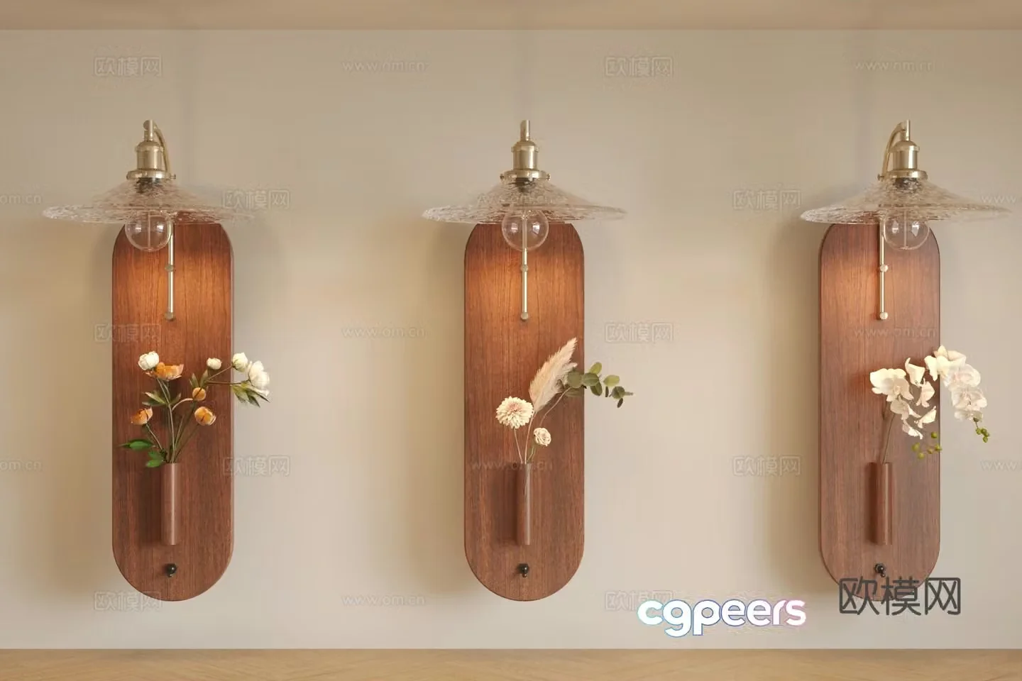 French retro style wall lights coffee shop wall lights metal wall lights long wall lights aisle wall lights aisle wall lights 3D model