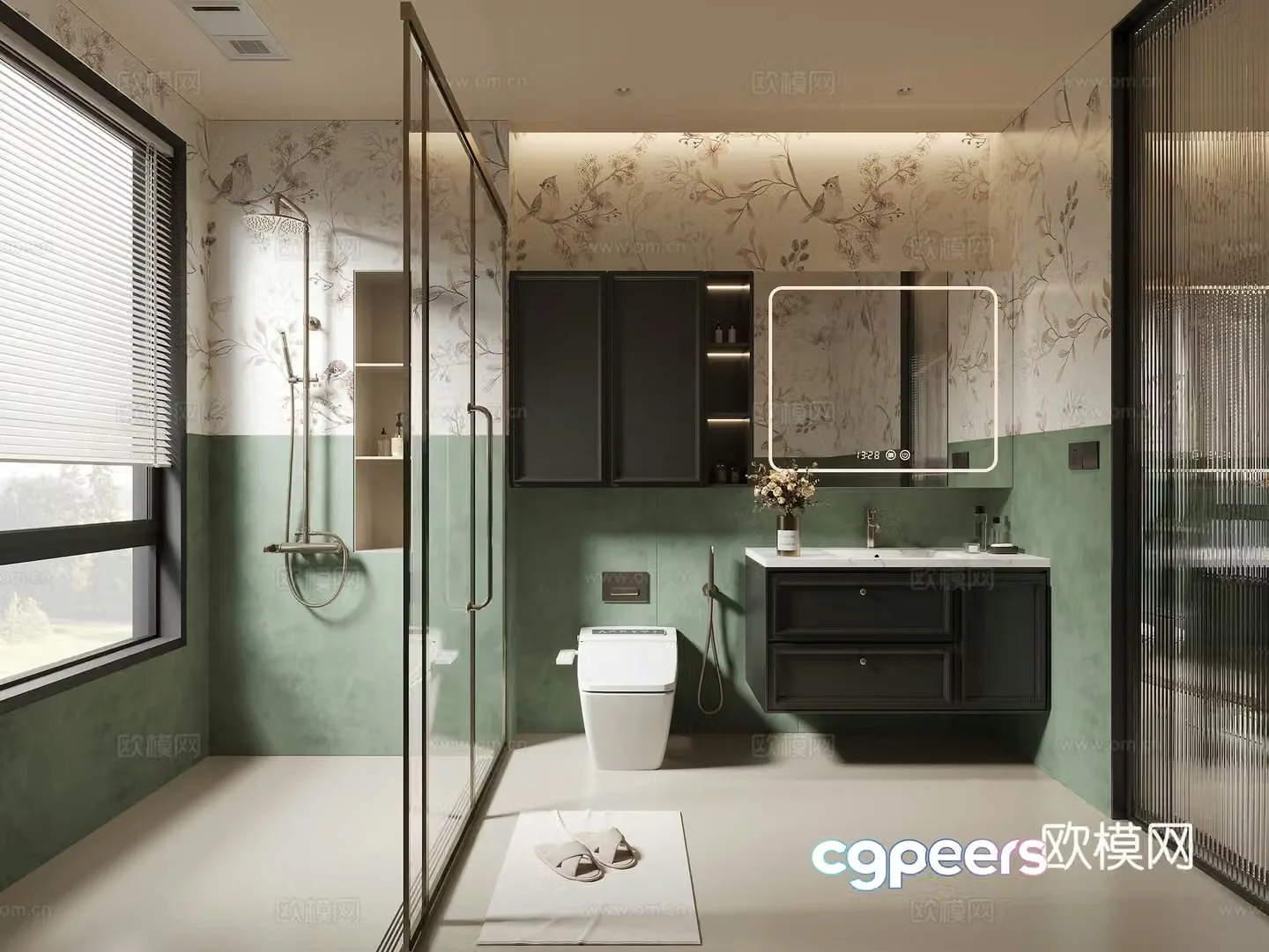 French bathroom 3d model