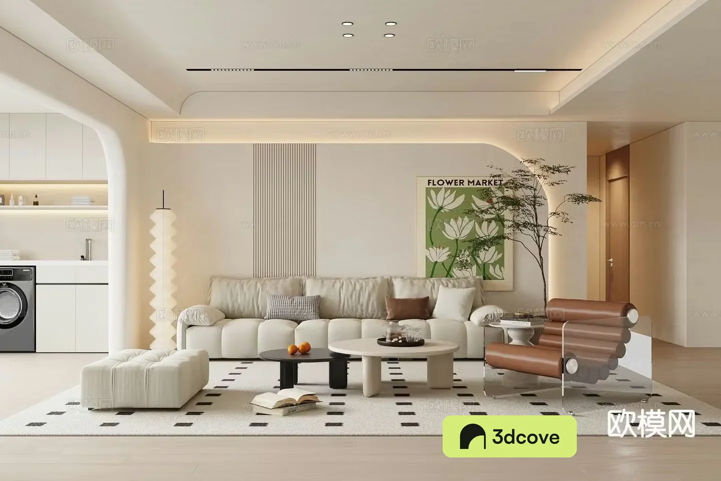 Cream style living room