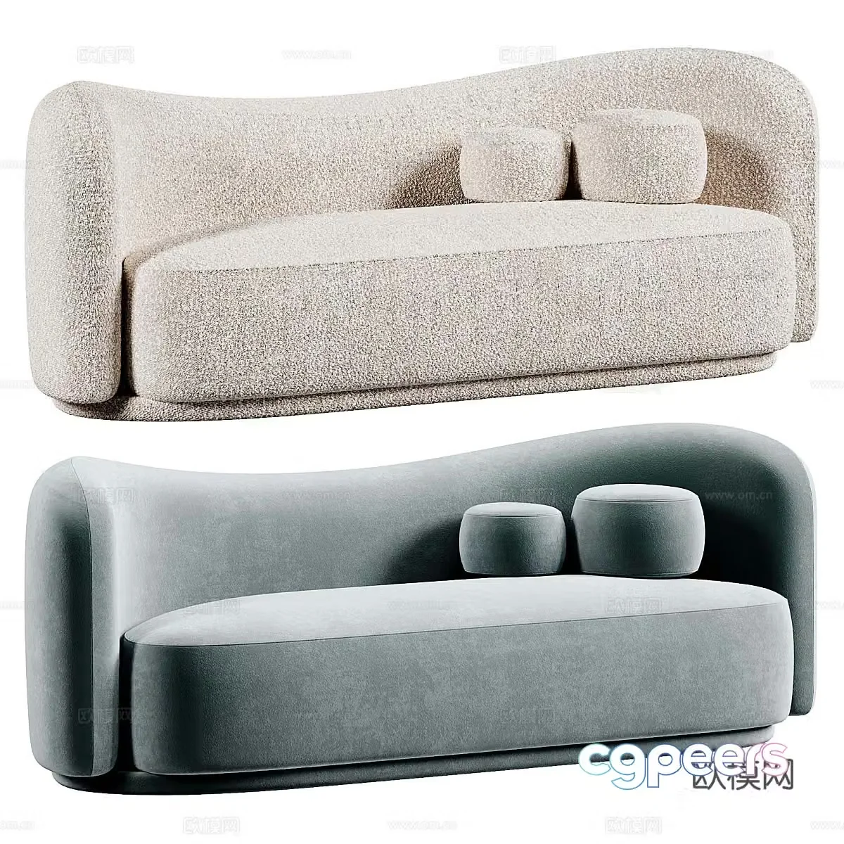 Modern Diane sofa 3d model