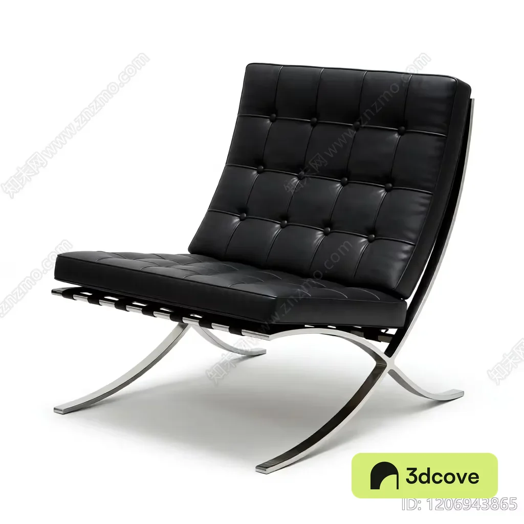 Modern Black Leather Chair