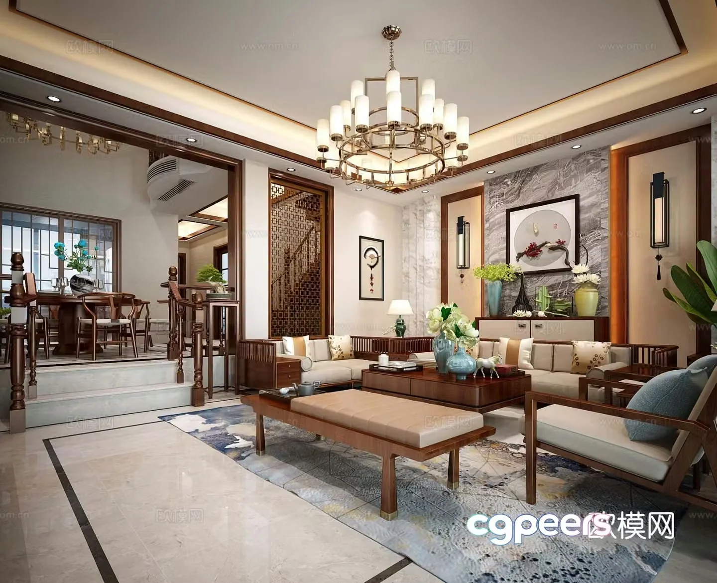 New Chinese restaurant 3D model