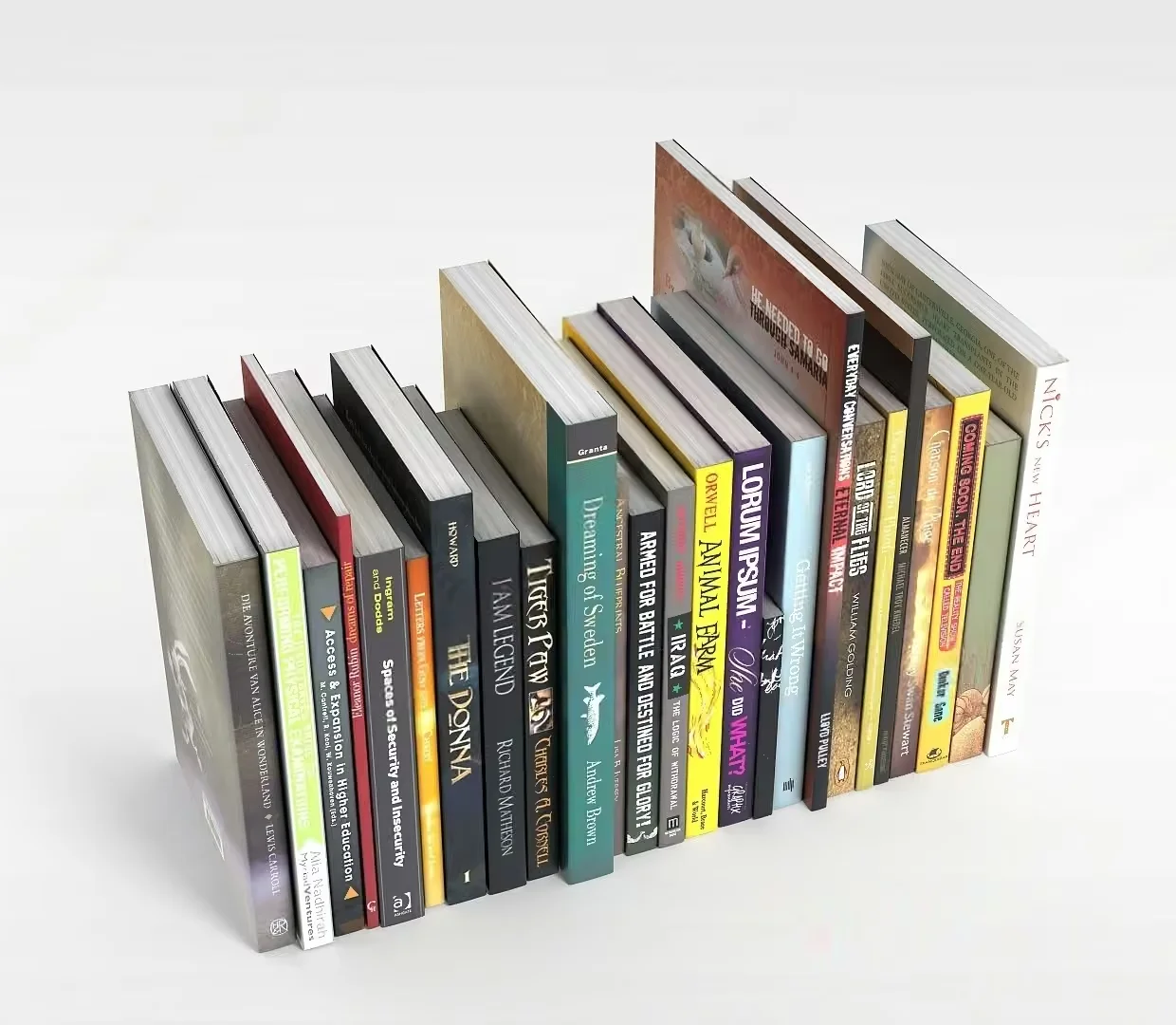 A Collection Of Books 3D Model – 10904 – VRAY Render