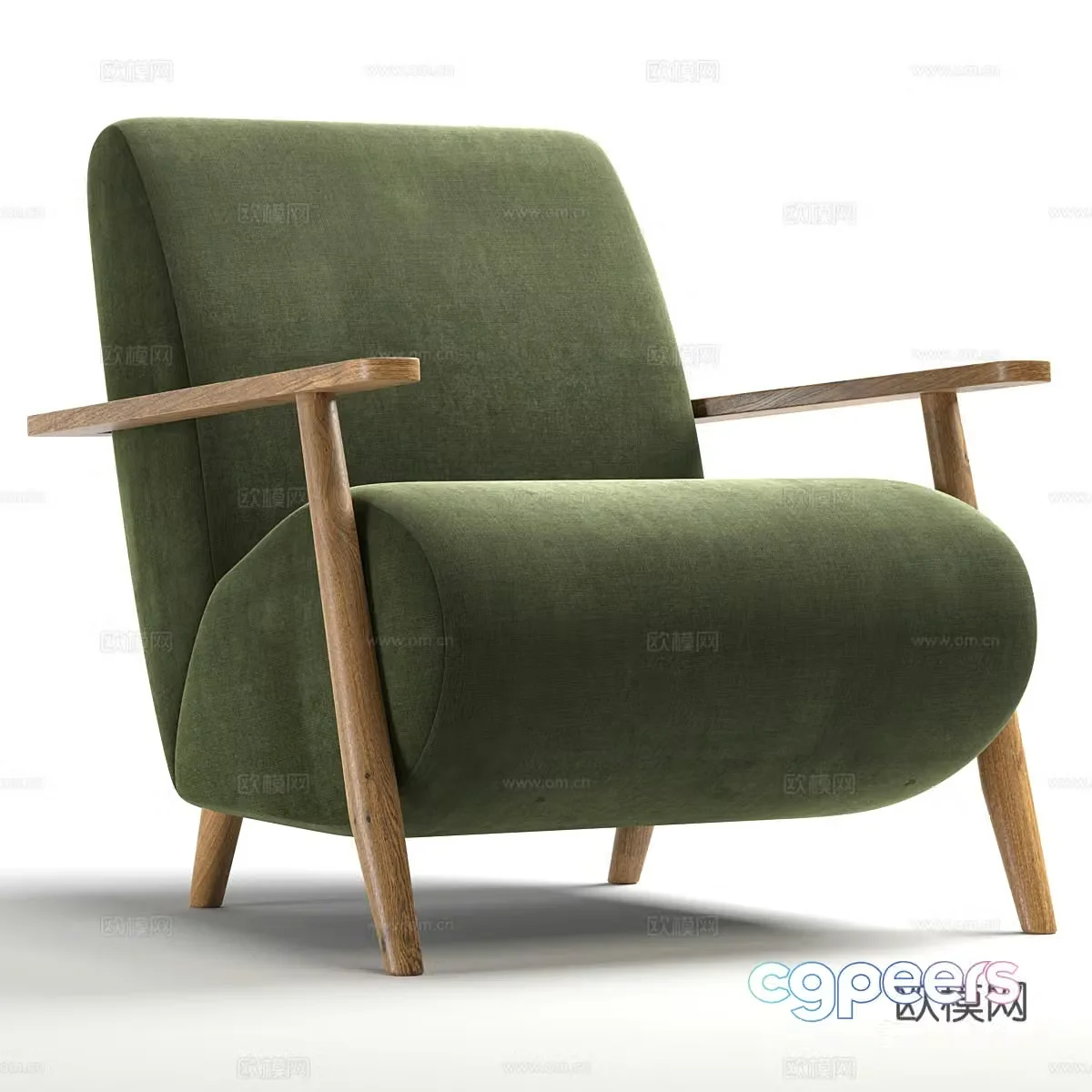 Modern sofa chair leisure chair 3d model