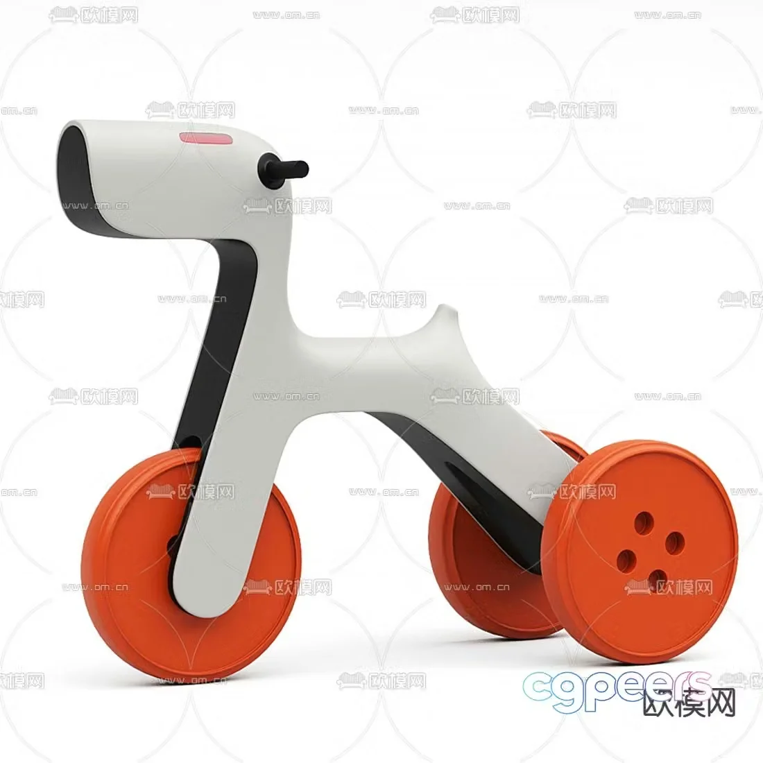 Modern animal children’s toy car 3d model
