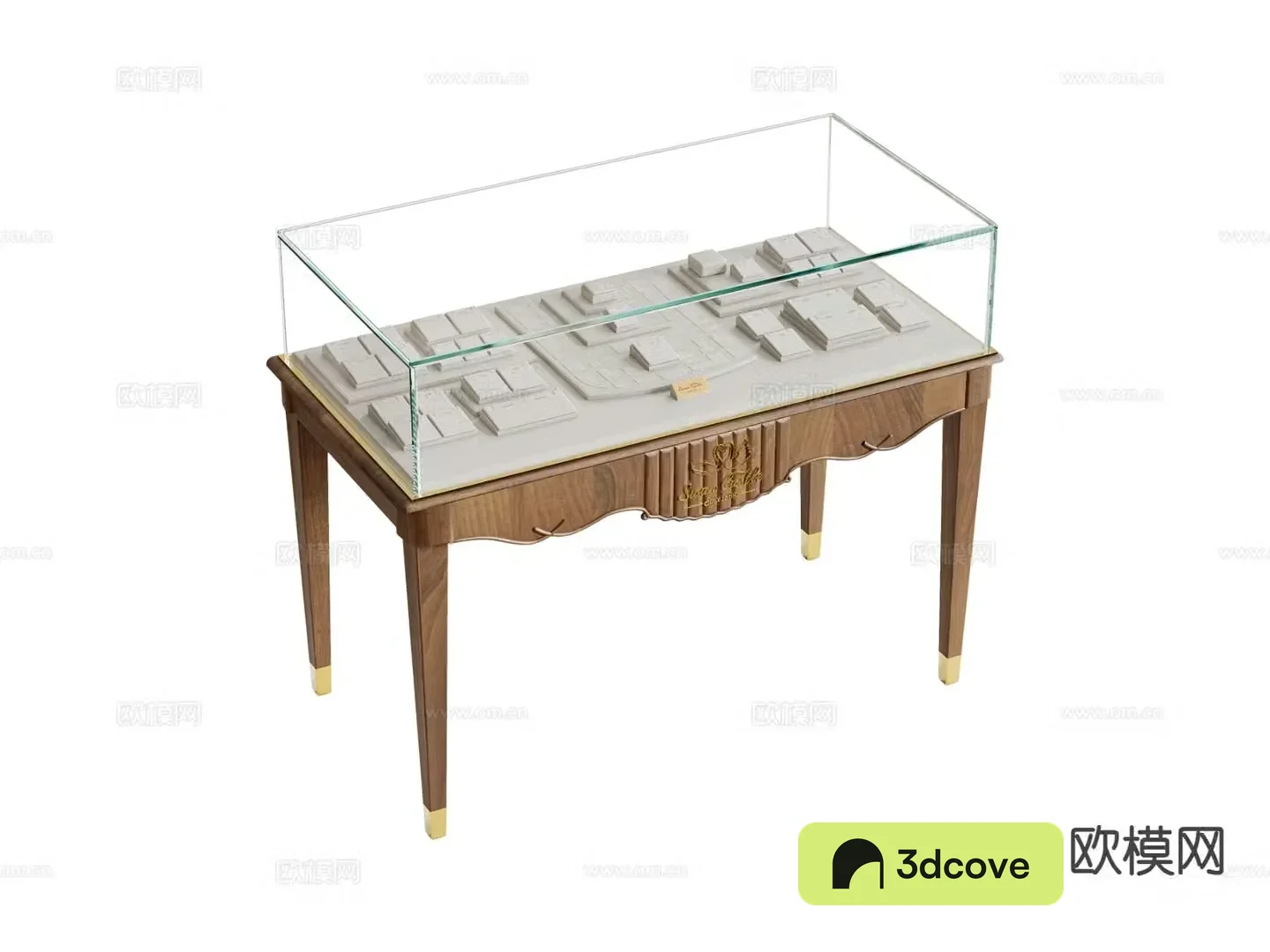 Medieval fashion jewelry display cabinet