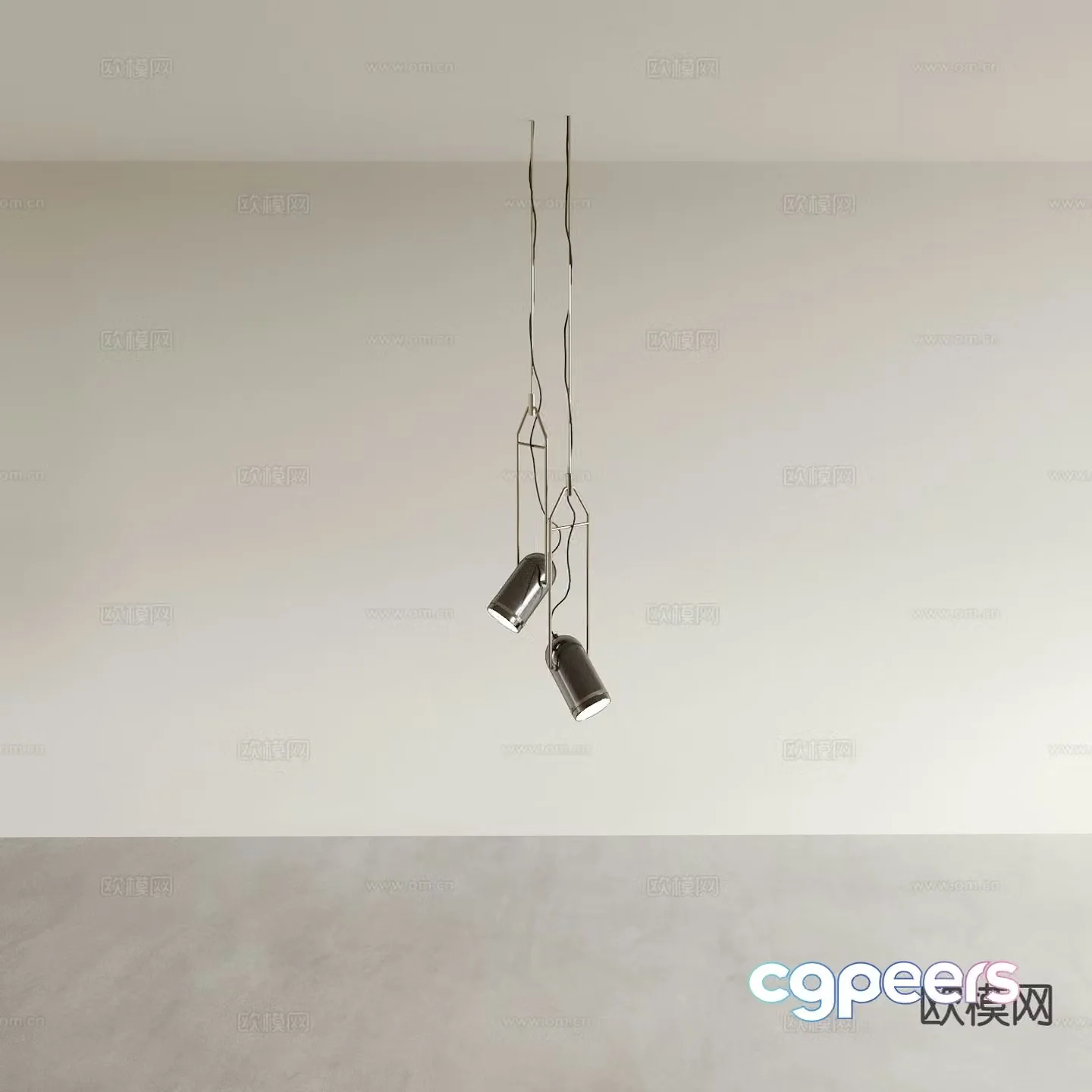Creative small chandelier 3d model