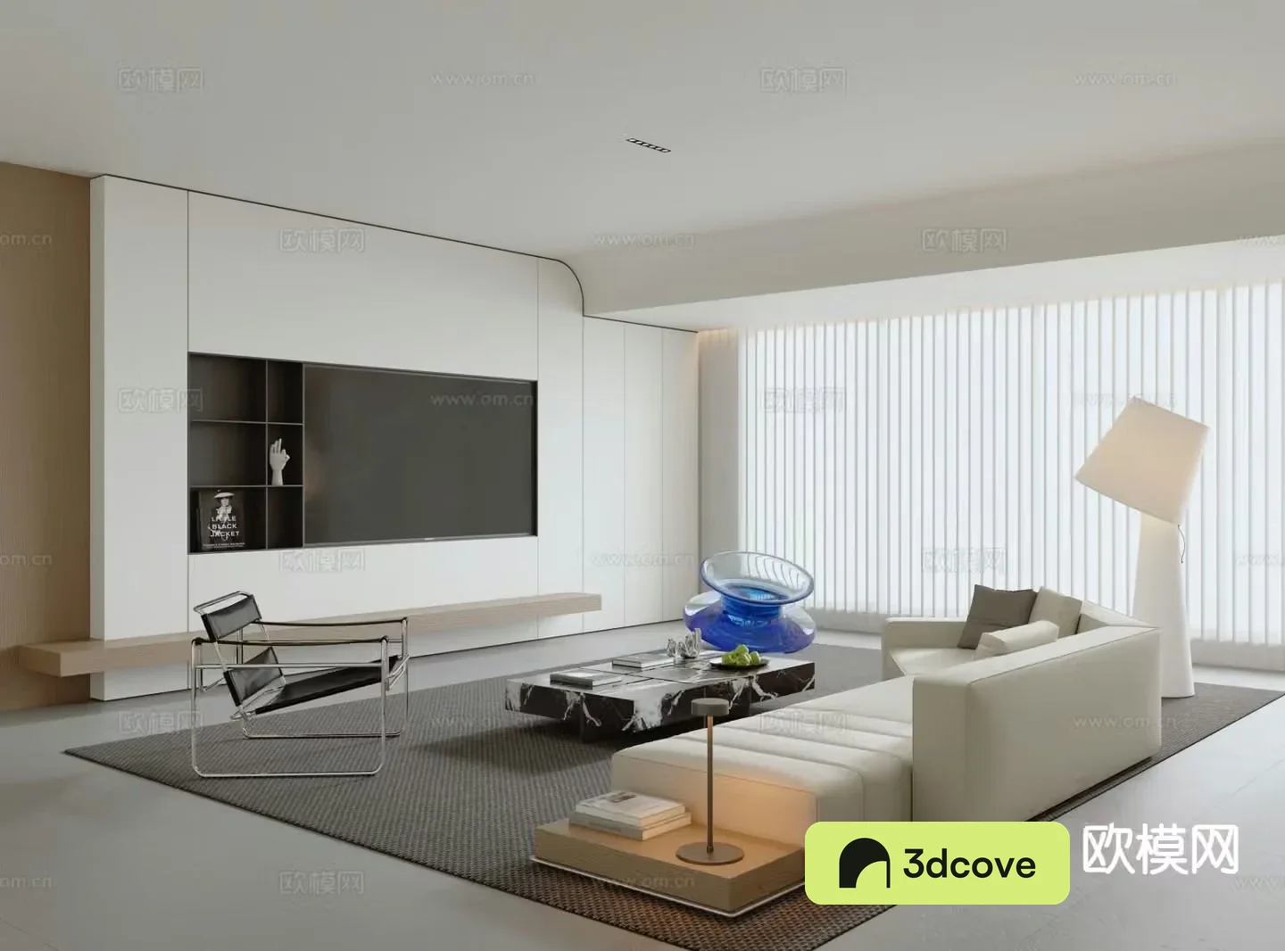 Modern minimalist living room