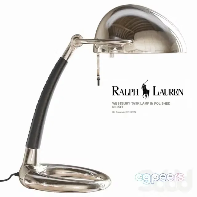 3ds Max Free – Ralph Lauren WESTBURY TASK LAMP IN POLISHED NICKEL RL3185PN
