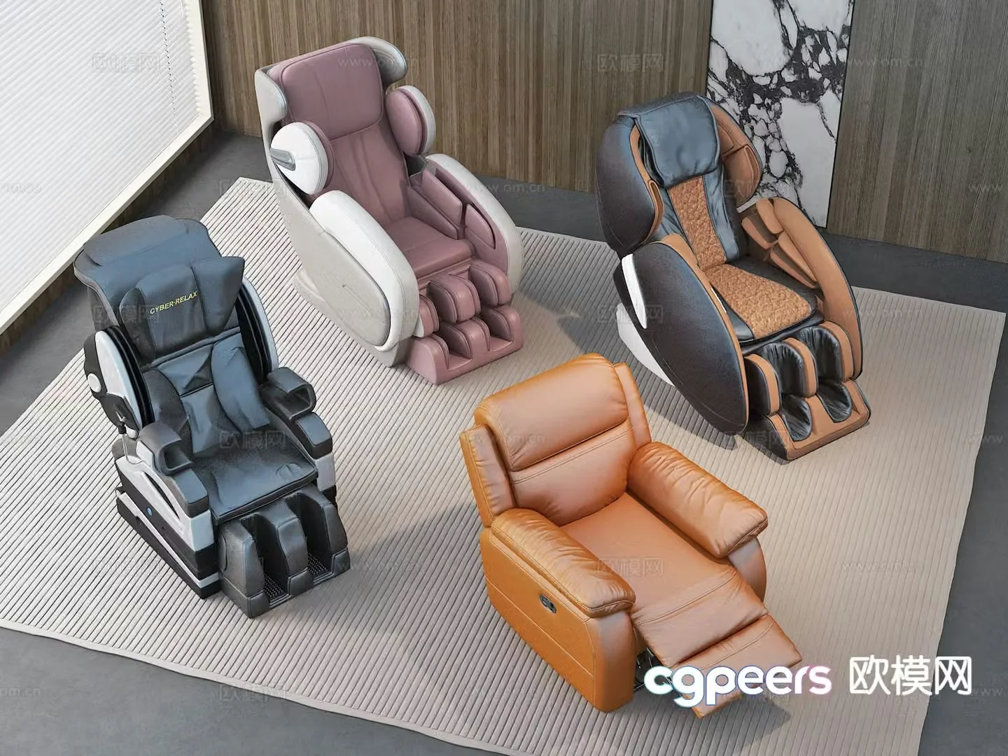 Modern massage chair massage sofa 3d model