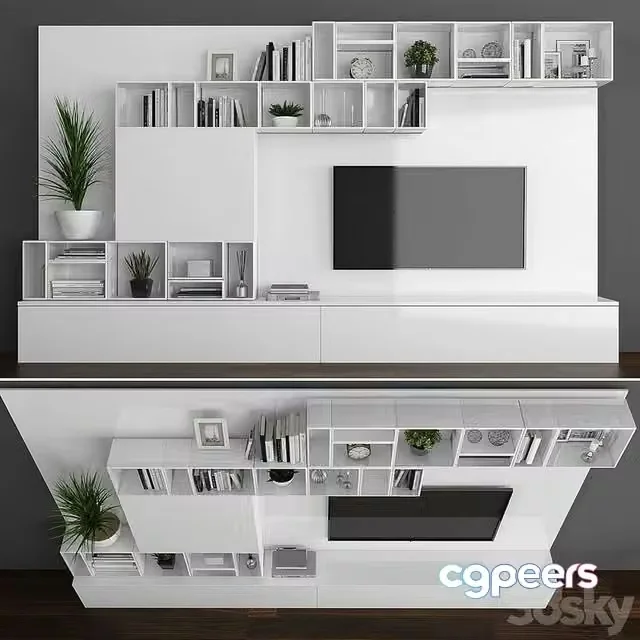 3ds Max Free – Tv stand set 085