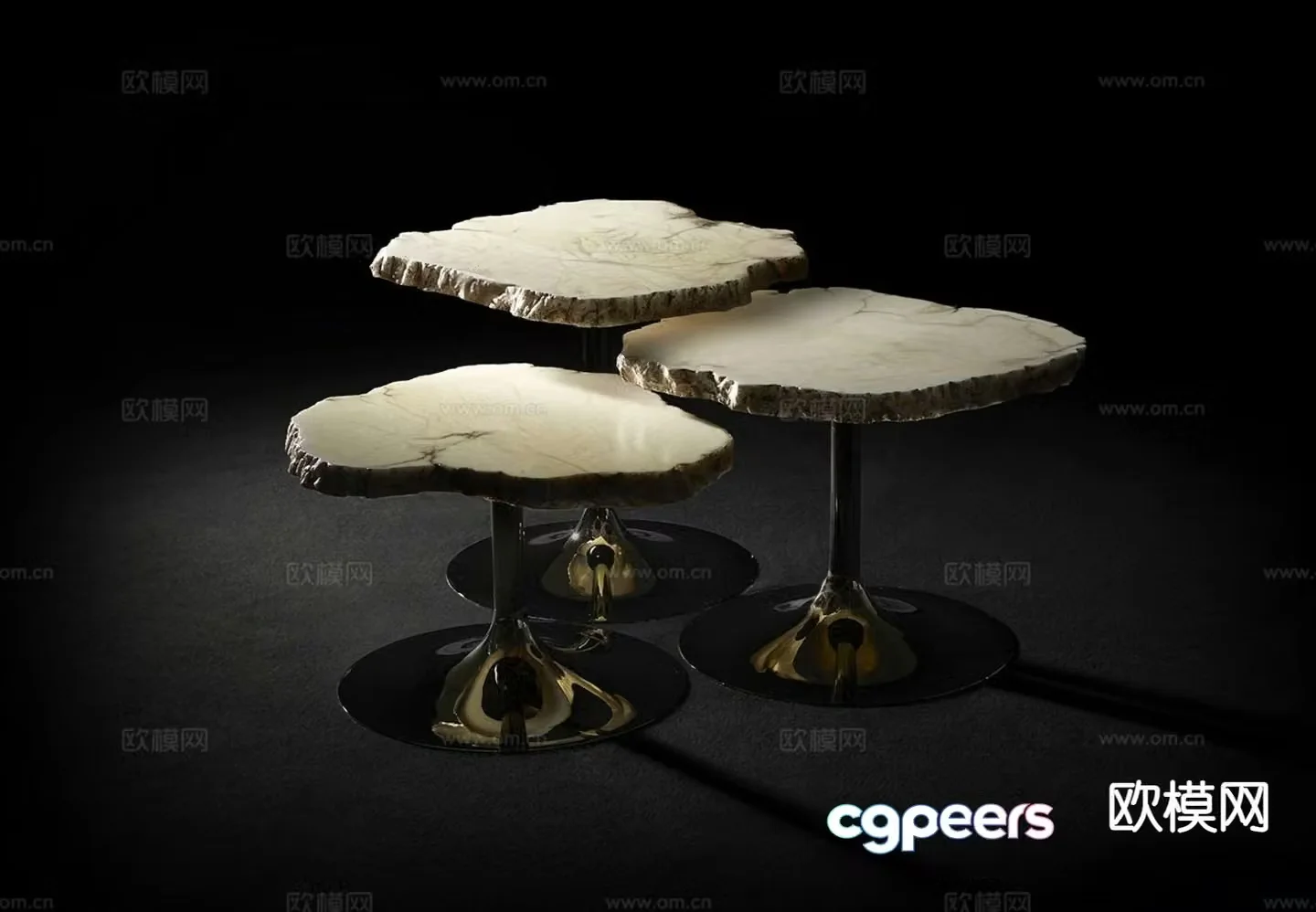 Italian special-shaped coffee table 3D model