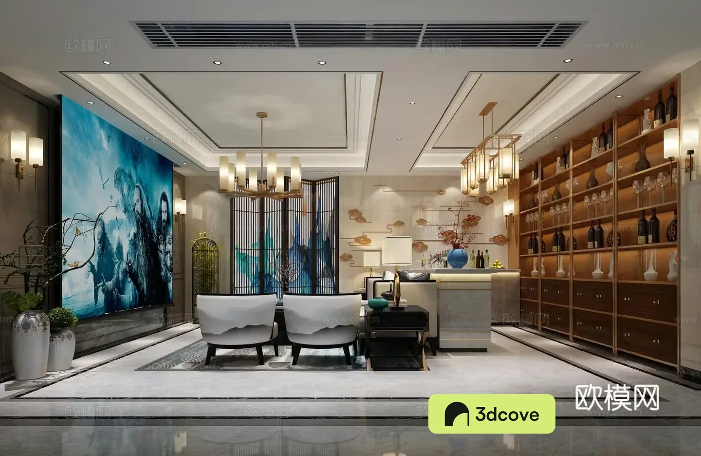 New Chinese style living room
