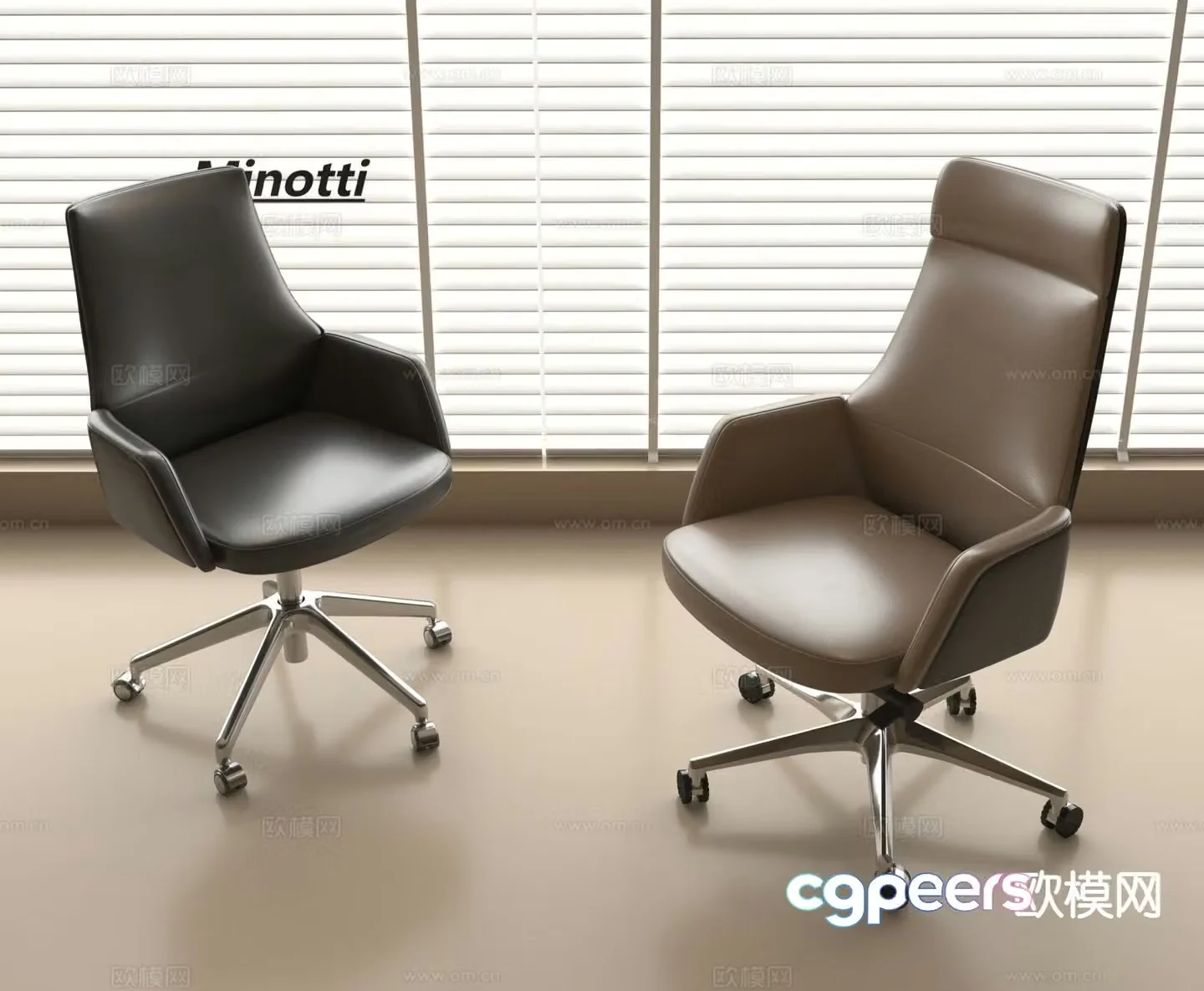 Office chair computer chair staff chair 3d model