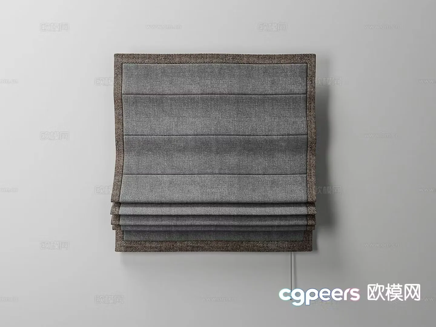 modern curtains venetian blinds roller blinds 3d model