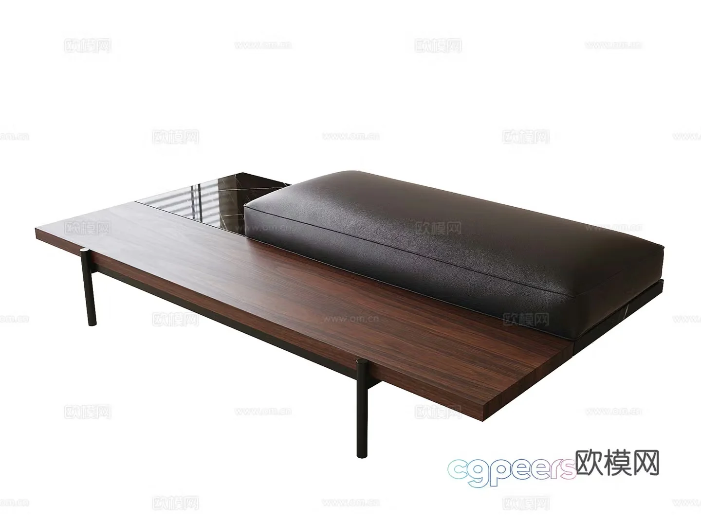Modern sofa stool shoe change stool bench tail bed stool 3d model