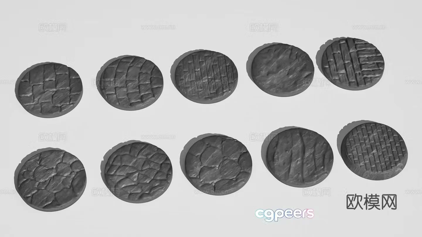Stone carving ornaments Chinese base blind box figure art installation 3D model
