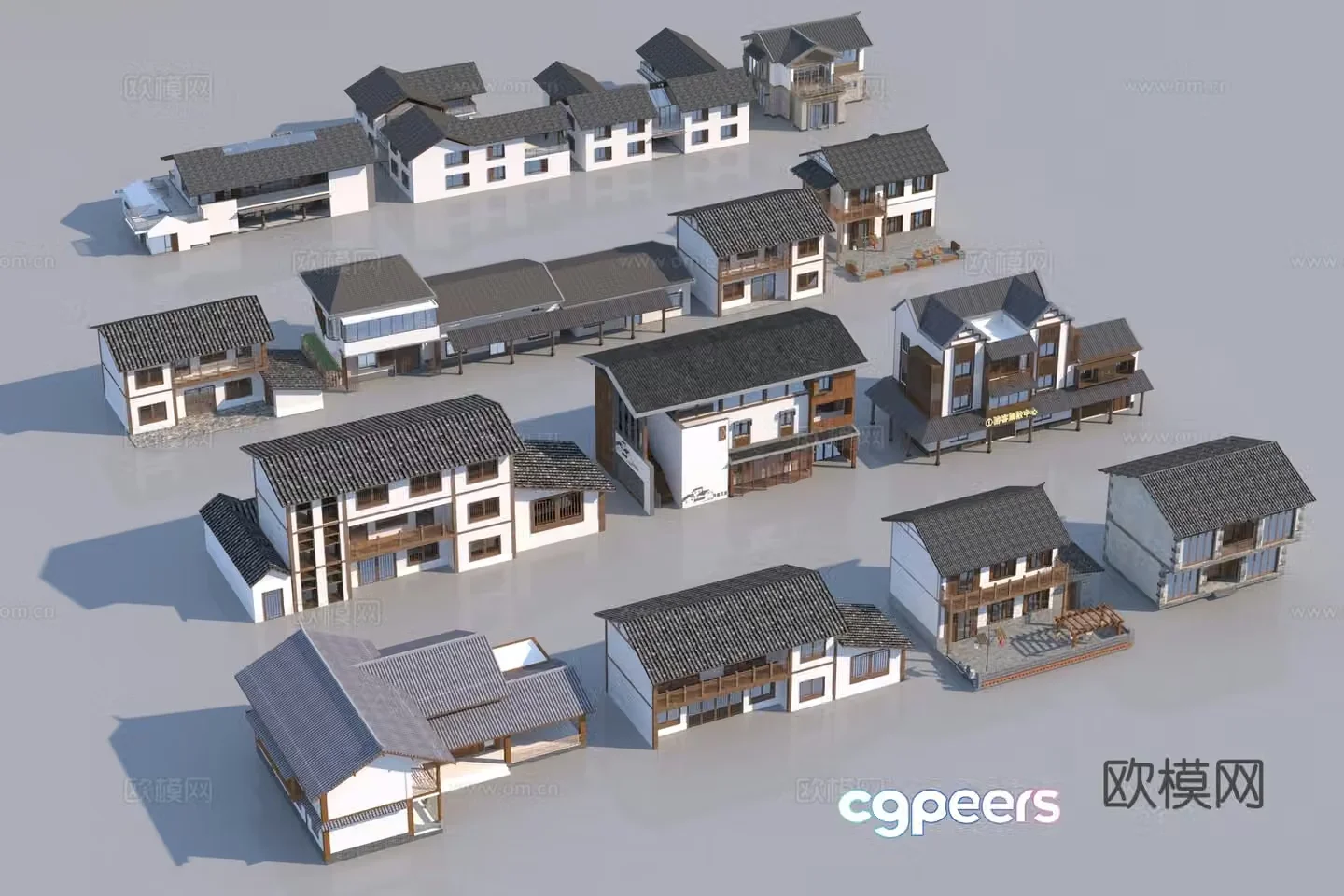 Rural house B&B building 3D model