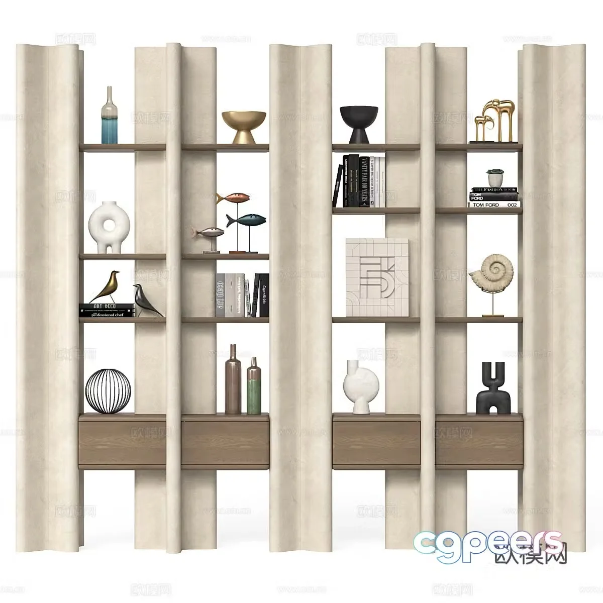 New Chinese style Wasabi Igor France Decorative frame 3D model