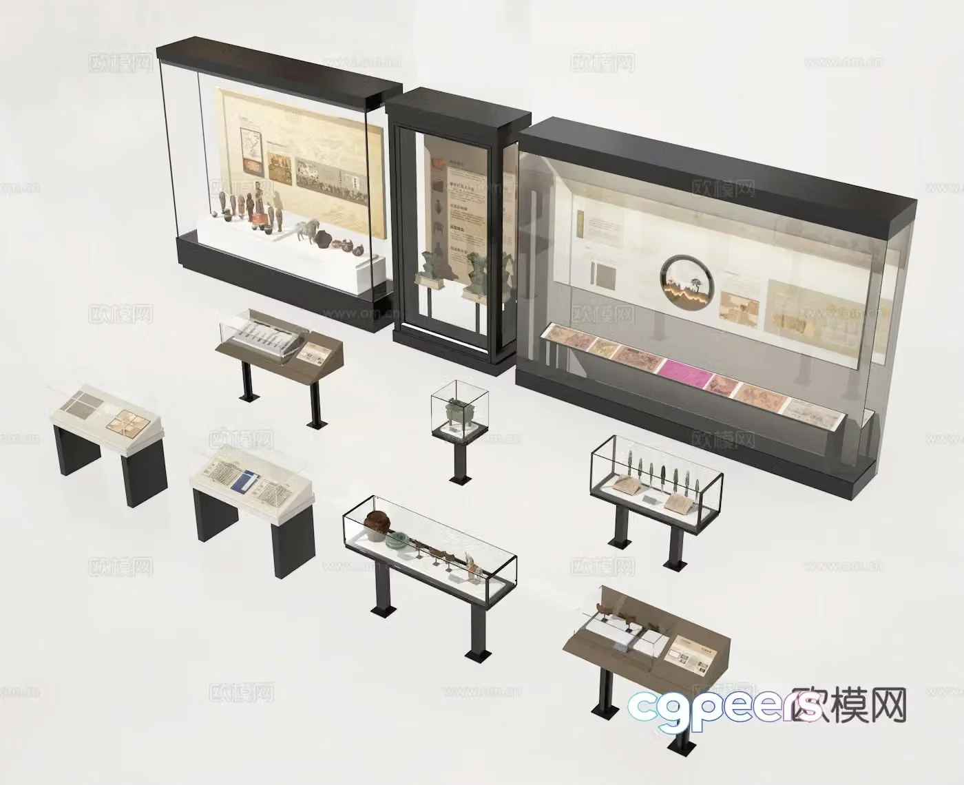 Display cabinet 3D model