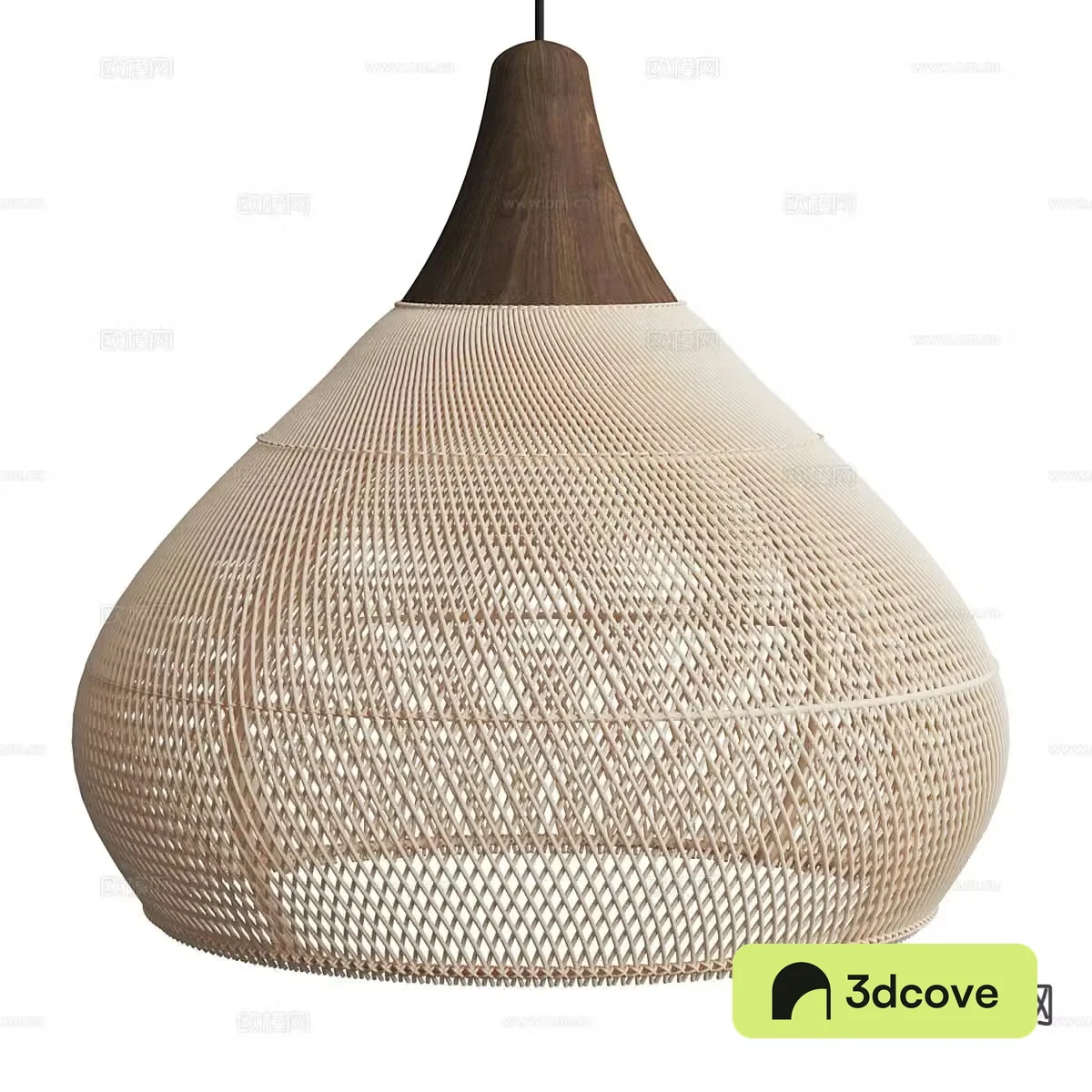 Wabi-sabi chandelier rattan chandelier