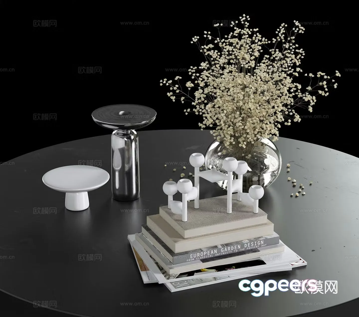 Modern jewelry ornaments 3d model
