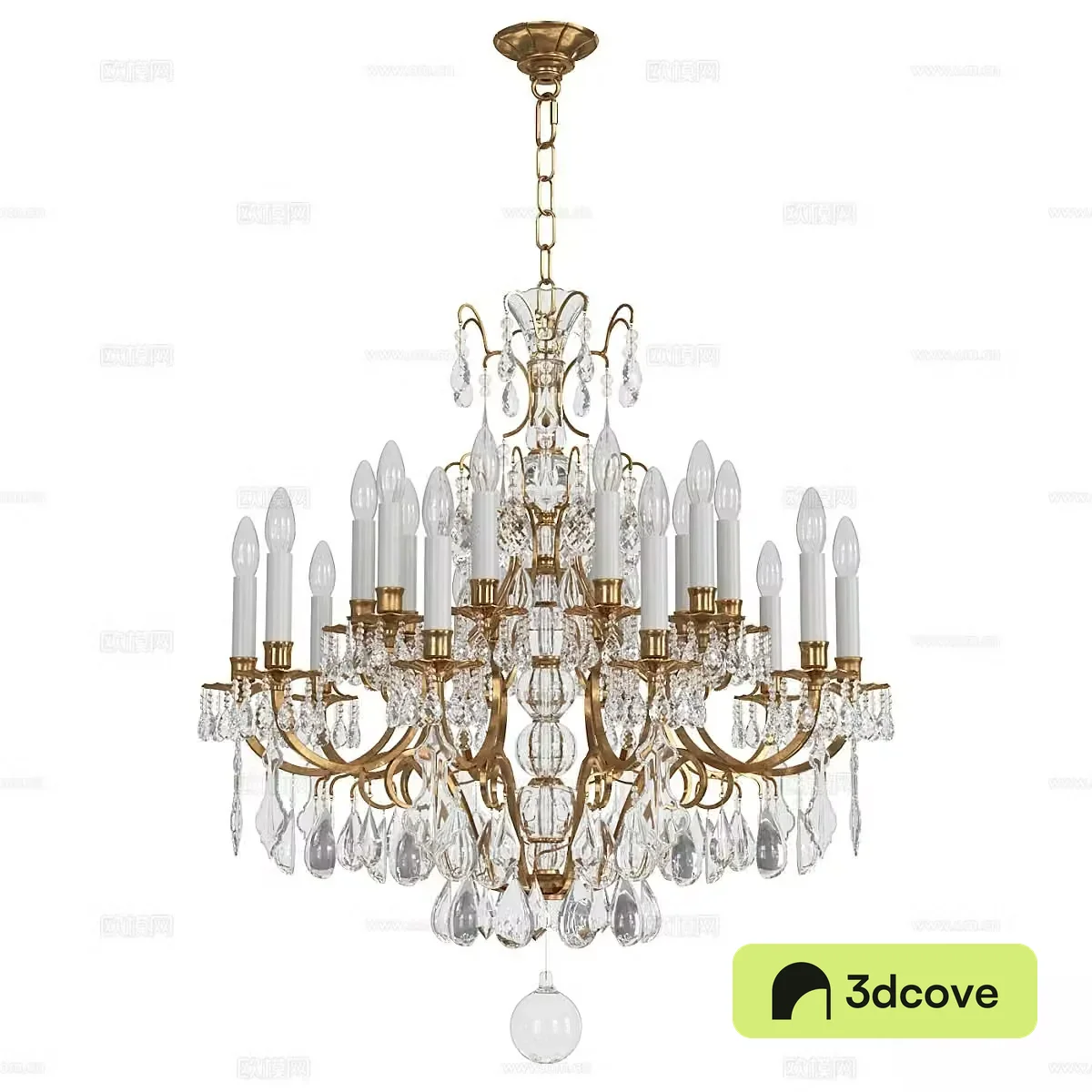 European crystal chandelier