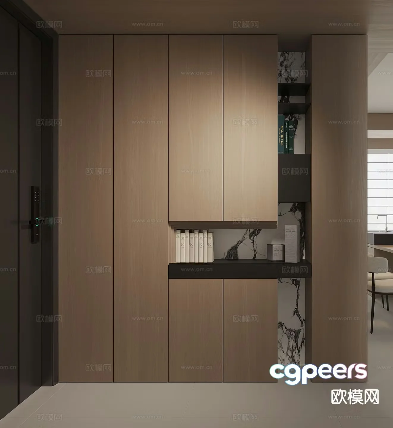 Modern home shoe cabinet custom shoe cabinet 3d model