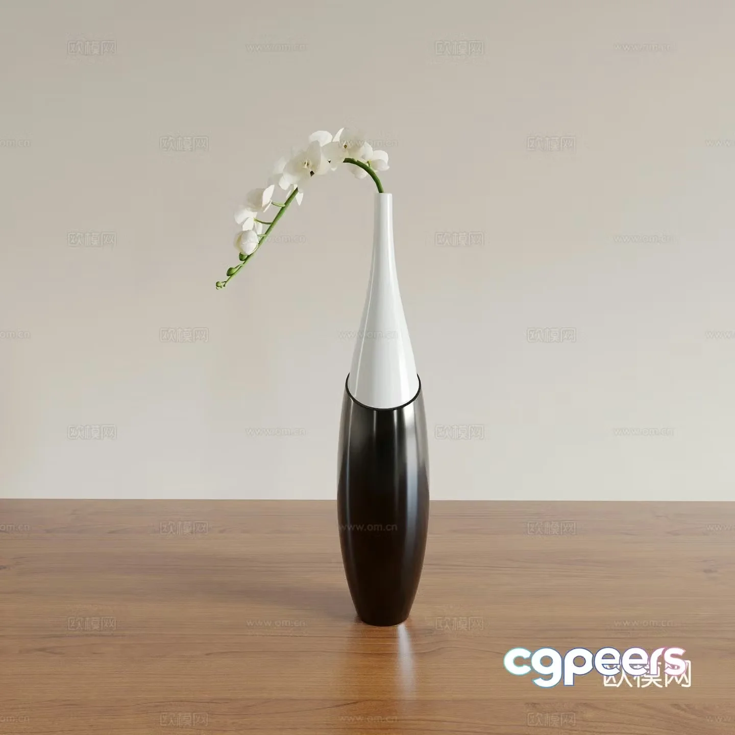 Vase Flower Art Flower Arrangement Green Plant Bonsai Pot Plant Indoor Green Plant Plant Ornament 3D Model