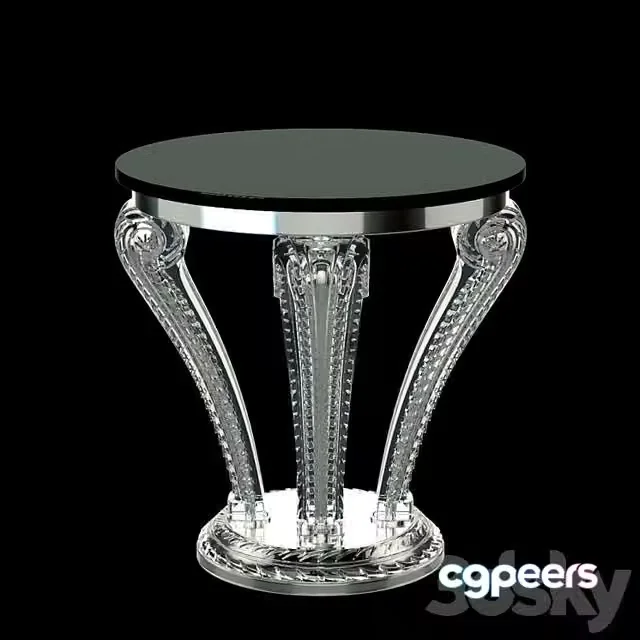 3ds Max Free – Lalique Marsan Crystal Pedestal Side Table