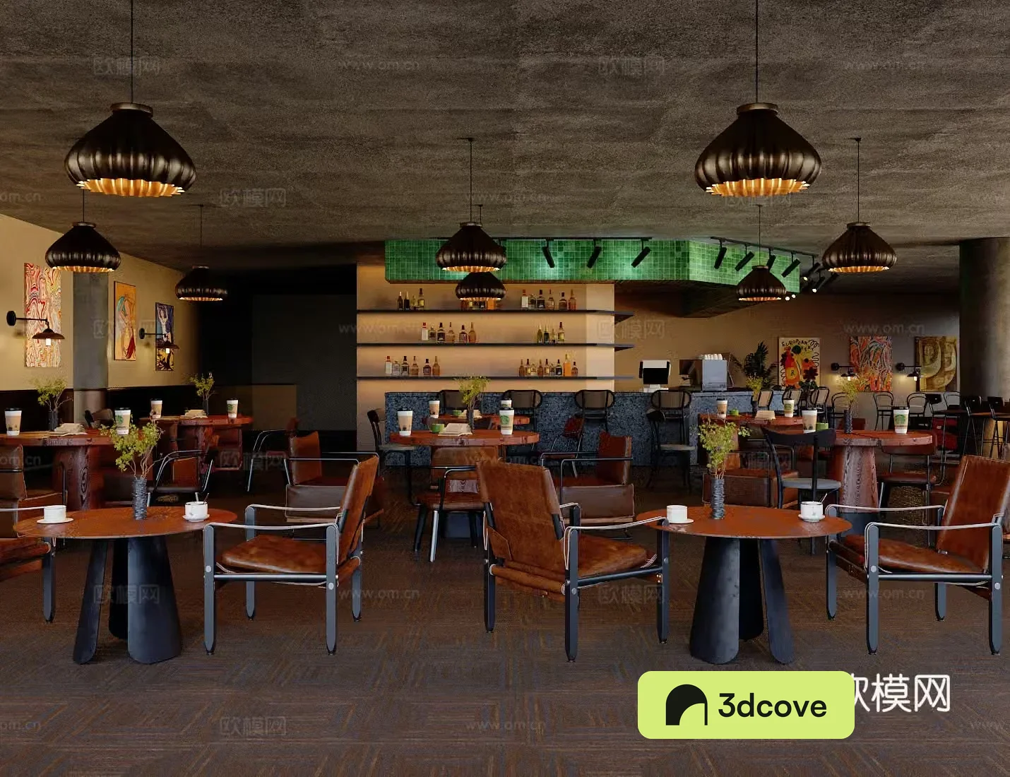 Wasabi Cafe 3D Model