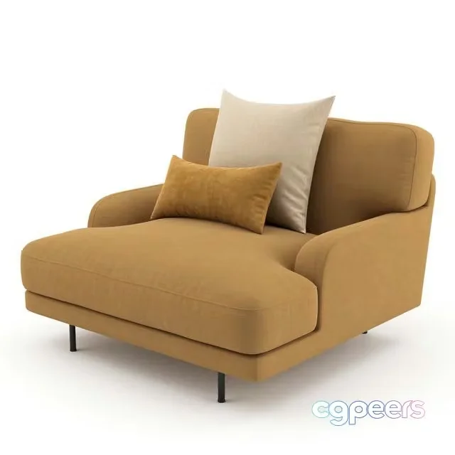 3ds Max Free – Flaneur Lounge Chair GUBI