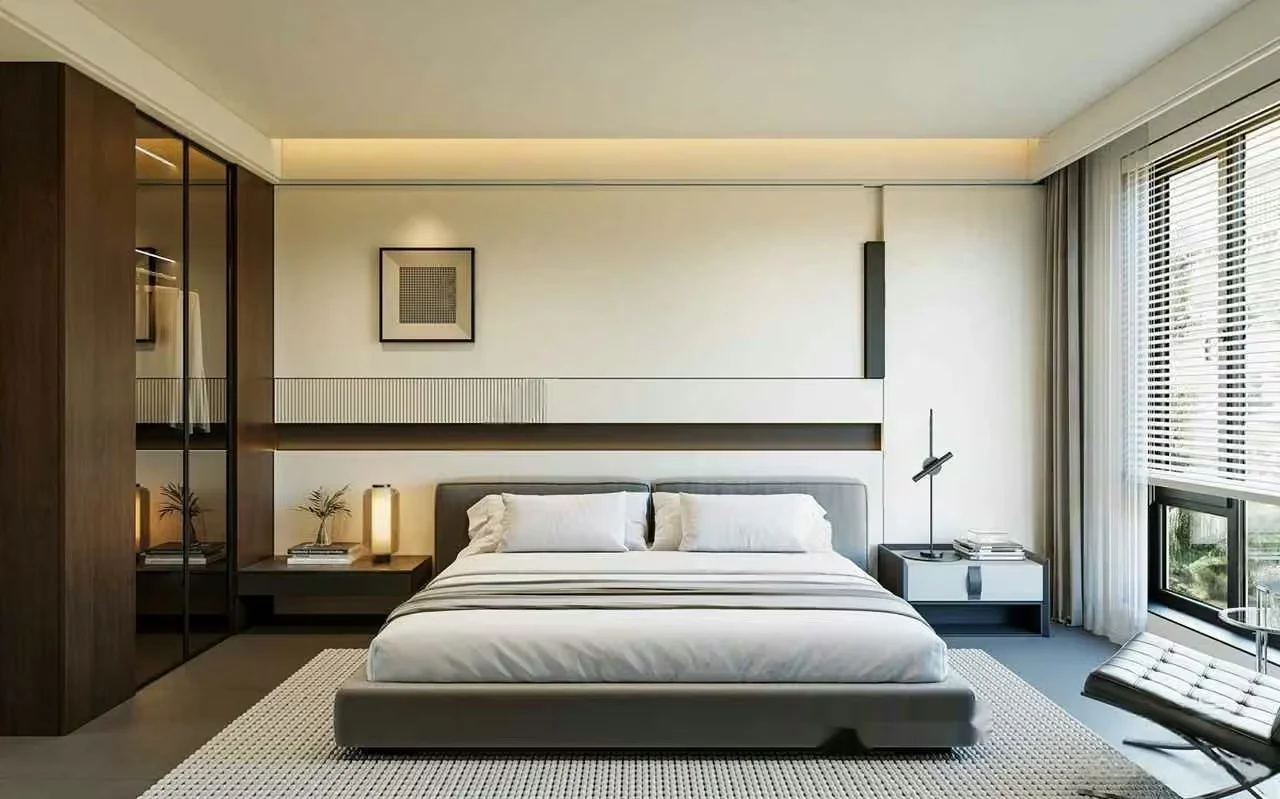 Modern Minimalist Bedroom 3D Model – 17831 – CORONA Render