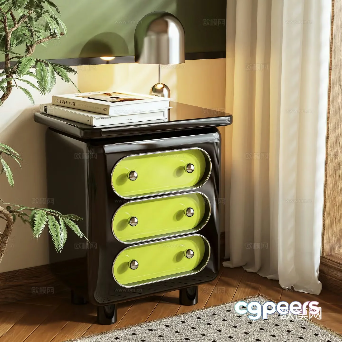 Bedside table 3d model