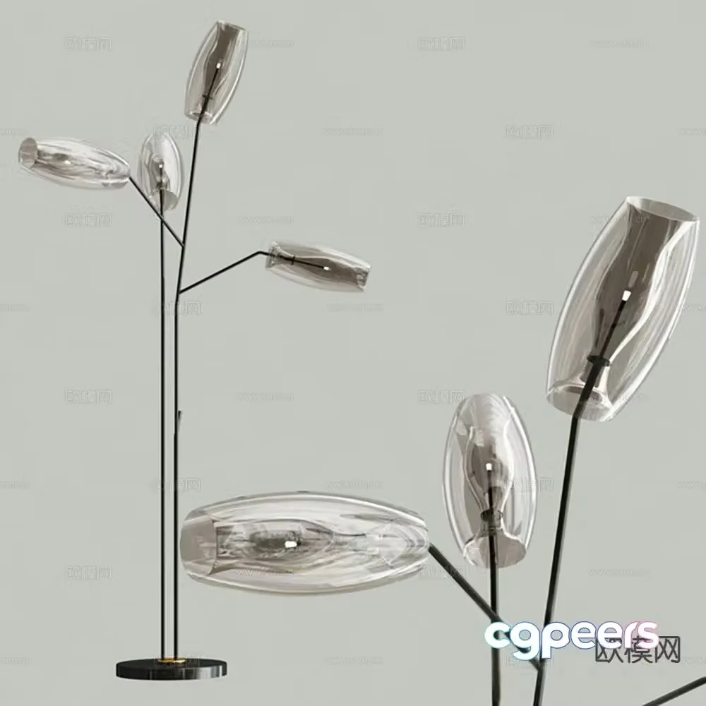 Modern art lamp floor lamp 3d model