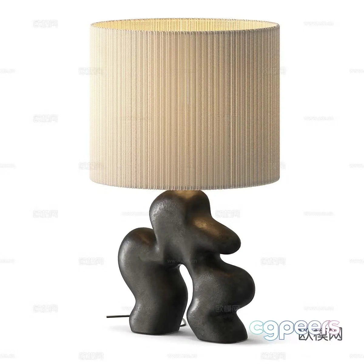 New Chinese style Wasabi desk lamp 3D model